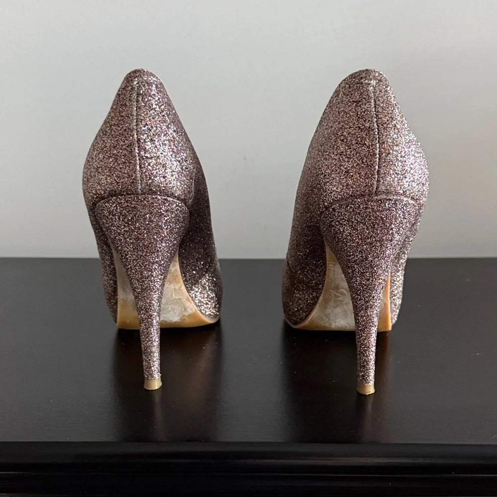 Steve Madden Glitter‎ Heels Sz 6.5